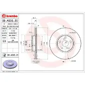 Brembo Bremsscheibe 09a53521 275mm 22mm für PONTIAC TOYOTA