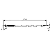 Bosch Handbremsseil Seilzug Feststellbremse für FIAT GRANDE PUNTO (199) 1 987 482 582