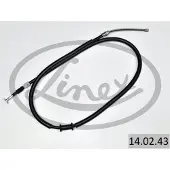 Linex Handbremsseil 14.02.43 Links für FIAT PALIO (178BX) 1501/1277mm