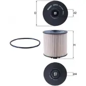 MAHLE ORIGINAL Kraftstofffilter KX 67/2D für Mercedes-Benz Vario Kipper