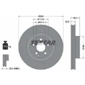 Textar Bremsscheibe 92119905 vorne, belüftet, hochkarbonisiert, 1 Stück