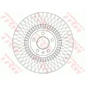 TRW Bremsscheibe DF6216 vorne, belüftet, 1 Stück