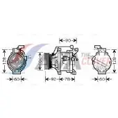 AVA Clever Choice Kompressor, Klimaanlage TOAK446