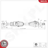 ESEN SKV Antriebswelle 40SKV238