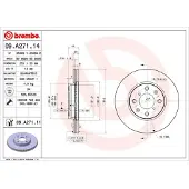 Brembo Bremsscheibe PRIME LINE 09.A271.14