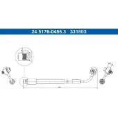 Ate Bremsschlauch 24.5176-0455.3