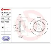 Brembo Bremsscheibe 08b31010 260mm 9mm für HONDA