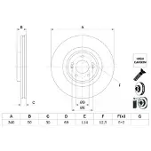 Bosch Bremsscheibe 0 986 479 G93, 1 Stück