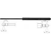 METZGER 2110474 Gasfeder Heckklappendämpfer für HYUNDAI GETZ (TB) 483mm