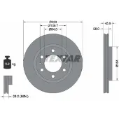 Textar Bremsscheibe 92353203, 1 Stück