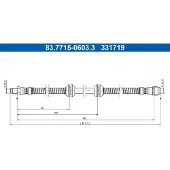 Ate Bremsschlauch 83.7715-0603.3