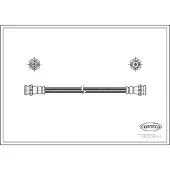 CORTECO Bremsschlauch ERSTAUSRÜSTERQUALITÄT [Hersteller-Nr. 19033547] für Nissan