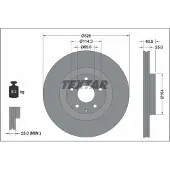 Textar Bremsscheibe 92337603 vorne, belüftet, 1 Stück