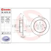 Brembo Bremsscheibe PRIME LINE - UV Coated 08.A273.21