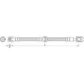 METZGER Bremsschlauch 4110444