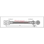 METZGER Bremsschlauch 4113524