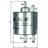 MAHLE ORIGINAL Kraftstofffilter MAHLE KL 87