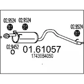 MTS Endschalldämpfer 01.61057