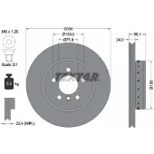 Textar Bremsscheibe PRO+ 92265825 vorne, belüftet, hochkarbonisiert, 1 Stück