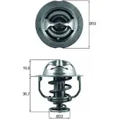 MAHLE ORIGINAL Thermostat, Kühlmittel [Hersteller-Nr. TX20090D] für VW