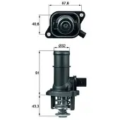 MAHLE ORIGINAL Thermostat, Kühlmittel TI 16 105