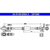 Ate Bremsschlauch 24.5143-0584.3 für VW Jetta IV Golf VI Variant Beetle