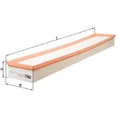 Knecht Luftfilter MAHLE LX 3772