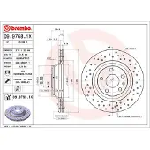 Brembo Bremsscheibe 09.9768.1X, 1 Stück