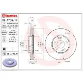 Brembo Bremsscheibe PRIME LINE - UV Coated 09.A706.11