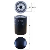 MAHLE ORIGINAL Kraftstofffilter KC 178