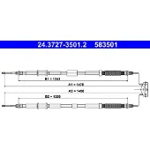 Ate Handbremsseil Seilzug Feststellbremse für OPEL Corsa E Schrägheck (X15) Hinten 24.3727-3501.2