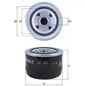Knecht Ölfilter OC 102 für Opel Bitter Irmscher Omega A Caravan Senator