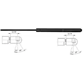 METZGER 2110467 Gasfeder Heckklappendämpfer für VW Caddy III Kombi (2KB, 2KJ, 2CB, 2CJ) 718mm