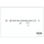CORTECO Bremsschlauch ERSTAUSRÜSTERQUALITÄT [Hersteller-Nr. 19036993] für Mitsubishi
