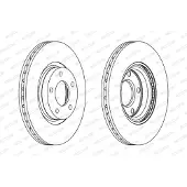 FERODO Bremsscheiben DDF1312C vorne, belüftet, 2 Stück