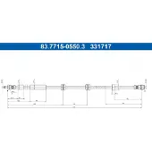 Ate Bremsschlauch 83.7715-0561.3