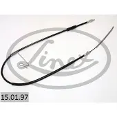 Linex Handbremsseil Bremsseil 15.01.97 Links für FORD Transit Mk6 Kasten (V347, V348, FA) 1545/1250mm