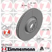 ZIMMERMANN Bremsscheibe COAT Z 150.2963.20