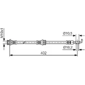 Bosch Bremsschlauch 1 987 481 A46