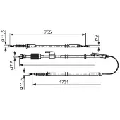 Bosch Seilzug, Feststellbremse 1 987 482 804