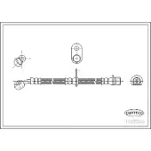 CORTECO Bremsschlauch ERSTAUSRÜSTERQUALITÄT [Hersteller-Nr. 19035069] für Honda