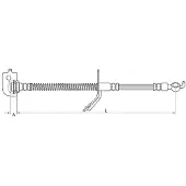 METZGER Autoteile Bremsschlauch vorne links [Hersteller-Nr. 4110736] für Kia