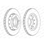FERODO Bremsscheiben DDF1887C hinten, belüftet, 2 Stück