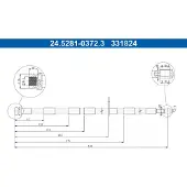 Ate Bremsschlauch 24.5281-0372.3