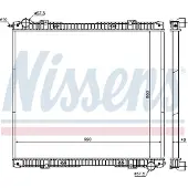 Nissens 640670 Kühler Wasserkühler Motorkühler für SCANIA P,G,R,T - series