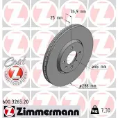 ZIMMERMANN Bremsscheibe COAT Z 600.3265.20