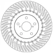 TRW Bremsscheibe DF6692S vorne, belüftet, 1 Stück