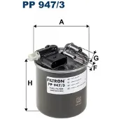 FILTRON Kraftstofffilter PP 947/3 passend für MERCEDES-BENZ B-Klasse (W246, W242) Leitungsfilter