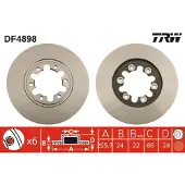 TRW Bremsscheibe DF4898 vorne, belüftet, 1 Stück
