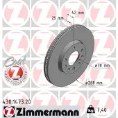ZIMMERMANN Bremsscheibe COAT Z 430.1473.20